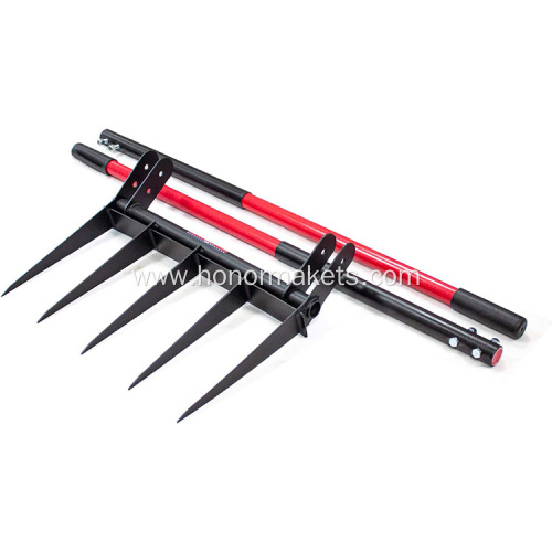 Gardening Digging Fork Isunpro Pro Stainless Steel Manure Pitchfork Broad Fork with Fiber Glass Handle